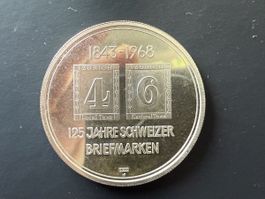Silbermedaille 1968 – 125 Jahre Schweizer Briefmarken