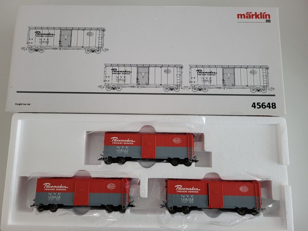 Wagon Märklin H0 Pacemaker NYC - US Marchandises - État Neuf Sans OVP - Courant Alternatif