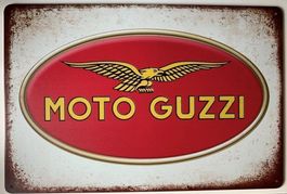 Moto Guzzi Blechschild 20 x 30 cm. Kostenfreie Zustellung!