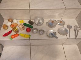 Kinderküche Zubehör, Metall und Holz, Waldorf, Montessori 