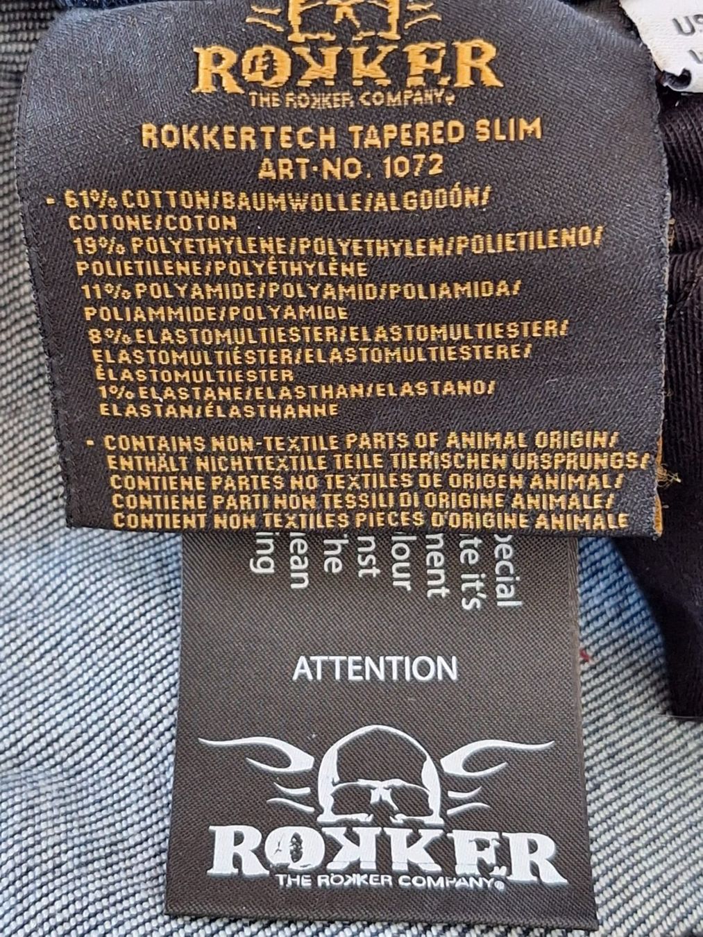 Rokker Pantaloni: Moto Jeans ROKKERTECH Tapered Slim Size 52 – Usato da Birr venduto da Bluelaguna 3
