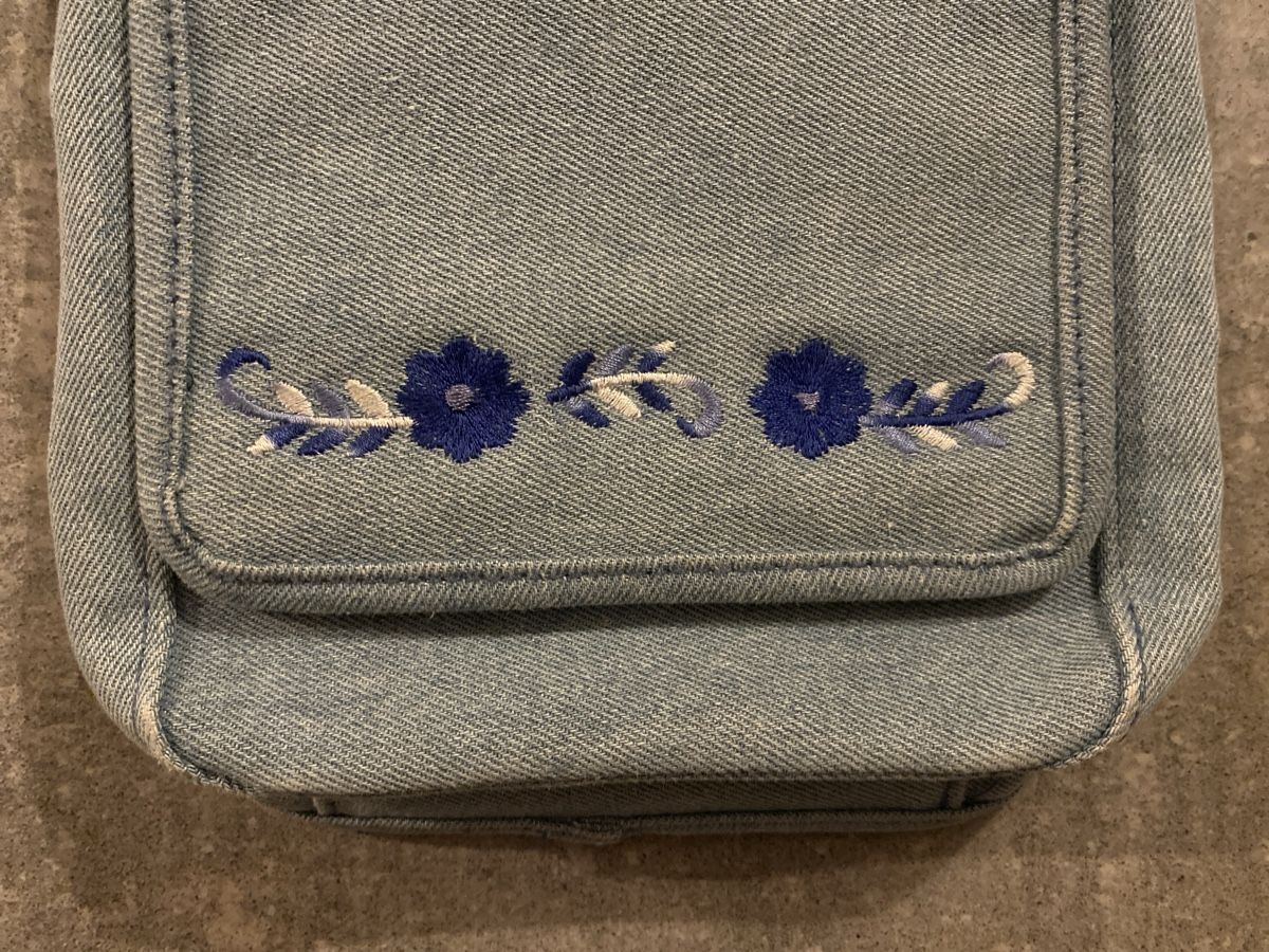 Borse & Zaini: Blaue Jeans Umhängetasche gestickt – Nuovo (secondo la descrizione) da Niederbüren venduto da funkel06 3