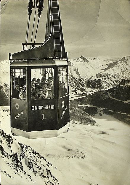 Cartoline postali: St. Moritz LUFTSEILBAHN Corviglia – Usato da Jona venduto da philajona