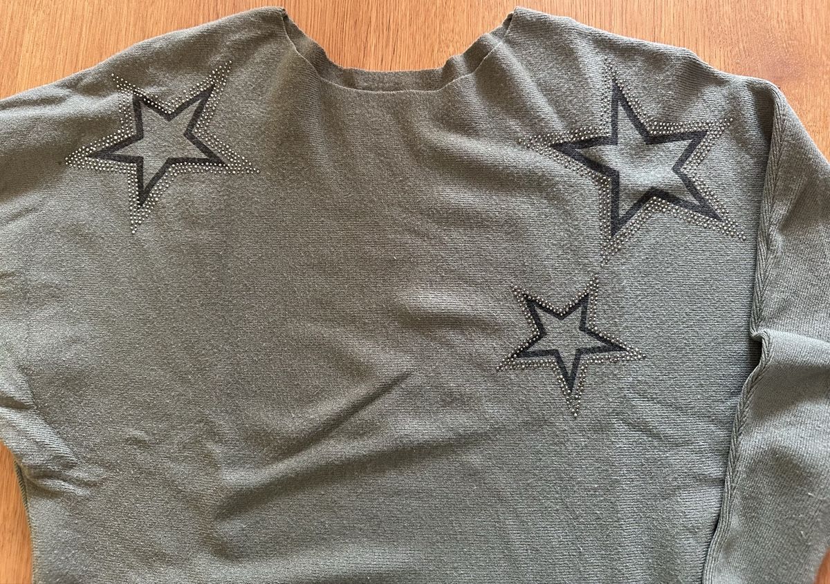 Pulls & Sweat-shirts: Strickpullover in Olive Gr M – D'occasion à Bolken par Spinnwebereien 3
