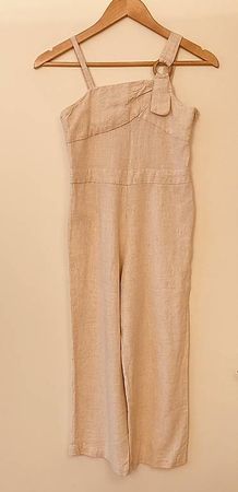 Leinen Jumpsuit für Mädchen Gr. 157
