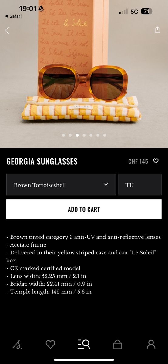 Sezane Occhiali & Lenti: Lunettes de soleil Georgia Sézane  – Nuovo e nell'imballaggio originale da Le Lignon venduto da mae_9hql 6