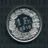 CHF___1.00 2018 stgl * nigelnagelneu! 1 Franken