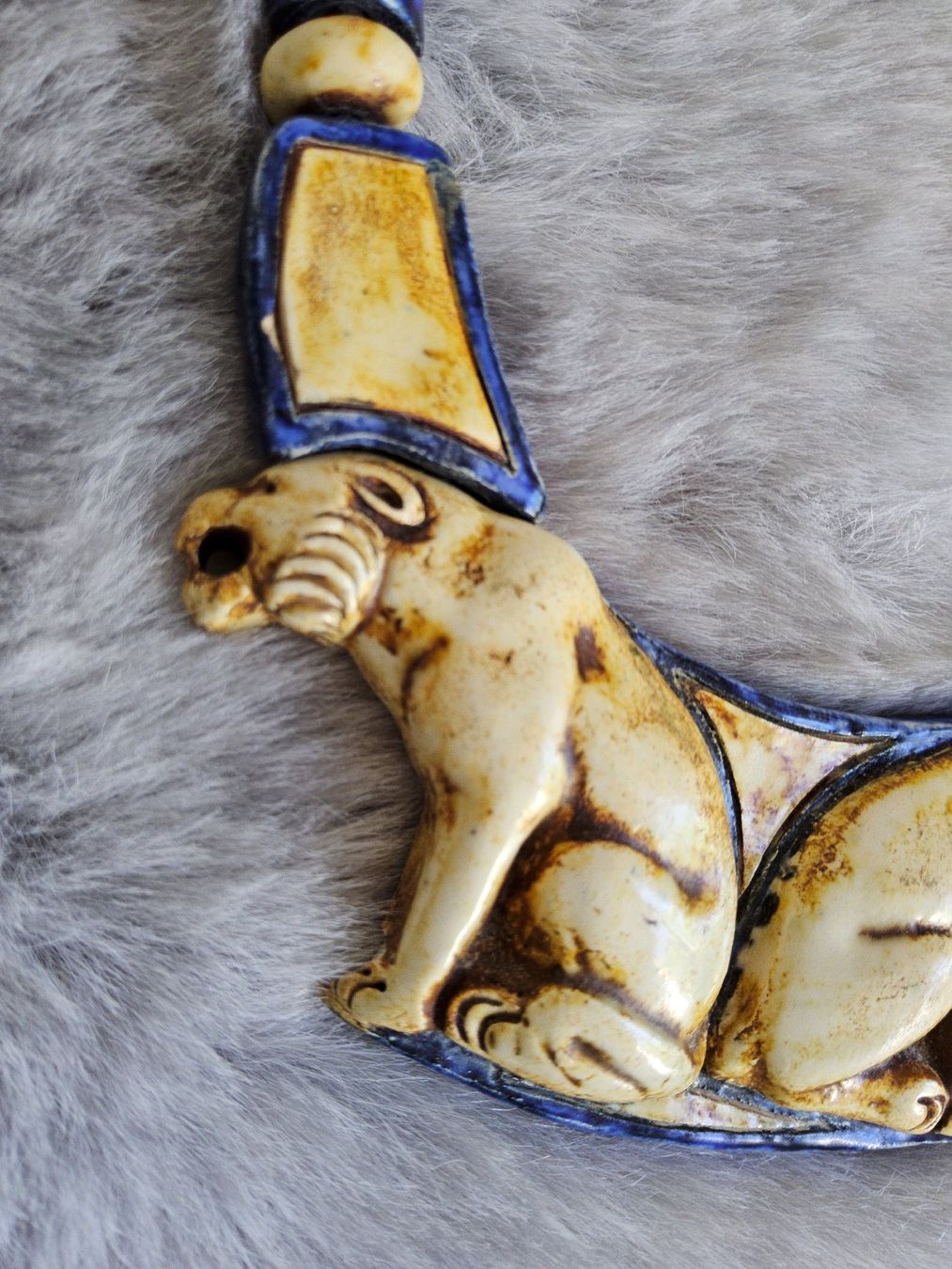 Catenine: Art Déco Egyptian Revival Collier, ca 1930 – Usato da Zürich venduto da SciTec 7