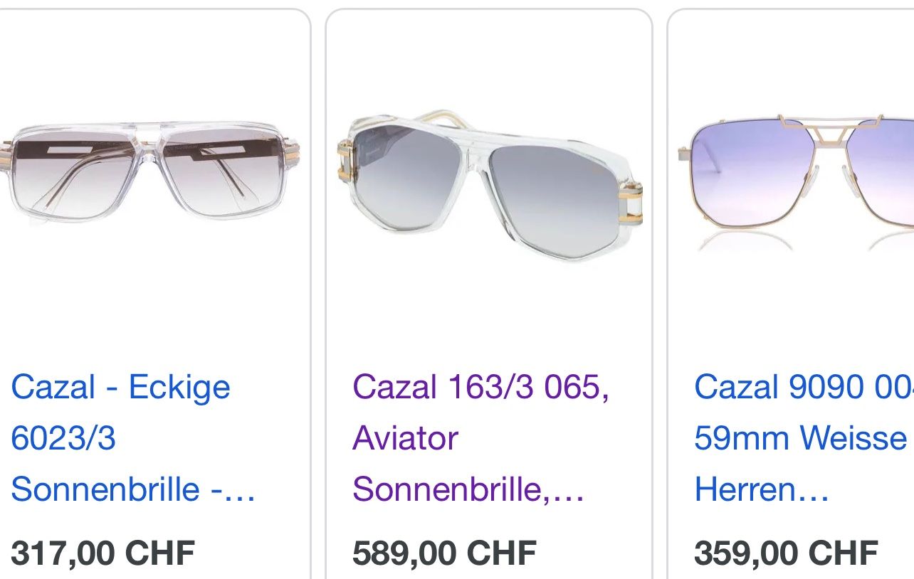 Occhiali & Lenti: Cazal Sonnenbrille Weiss – Usato da Gunzgen venduto da thomasbx 4