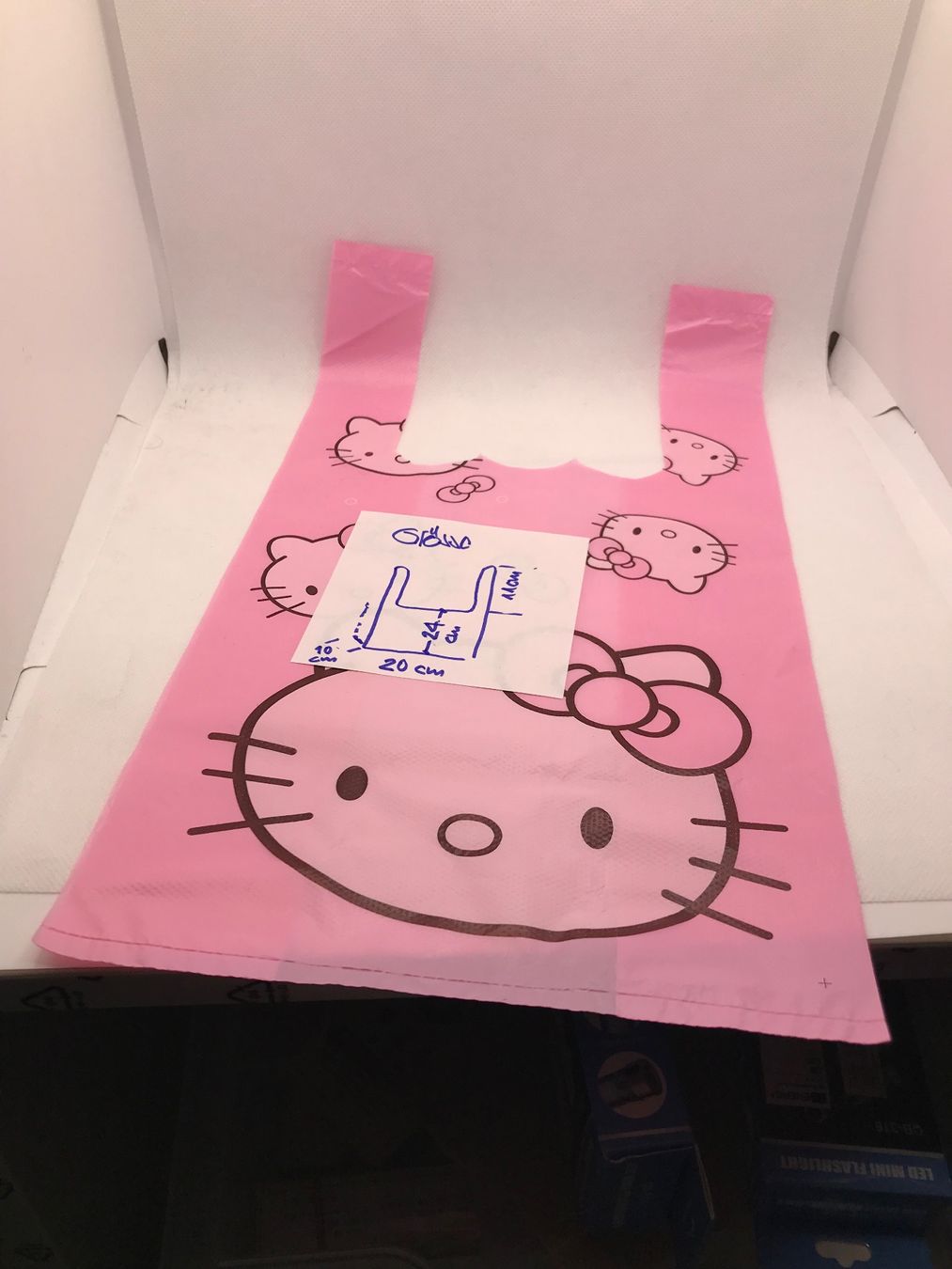 Hello Kitty Borse & Zaini: 10x Kitty Kitty Tragetasche, Pink – Nuovo e nell'imballaggio originale da Niederteufen venduto da mix18
