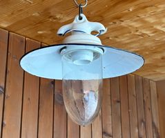 antike Stalllampe Deckenlampe