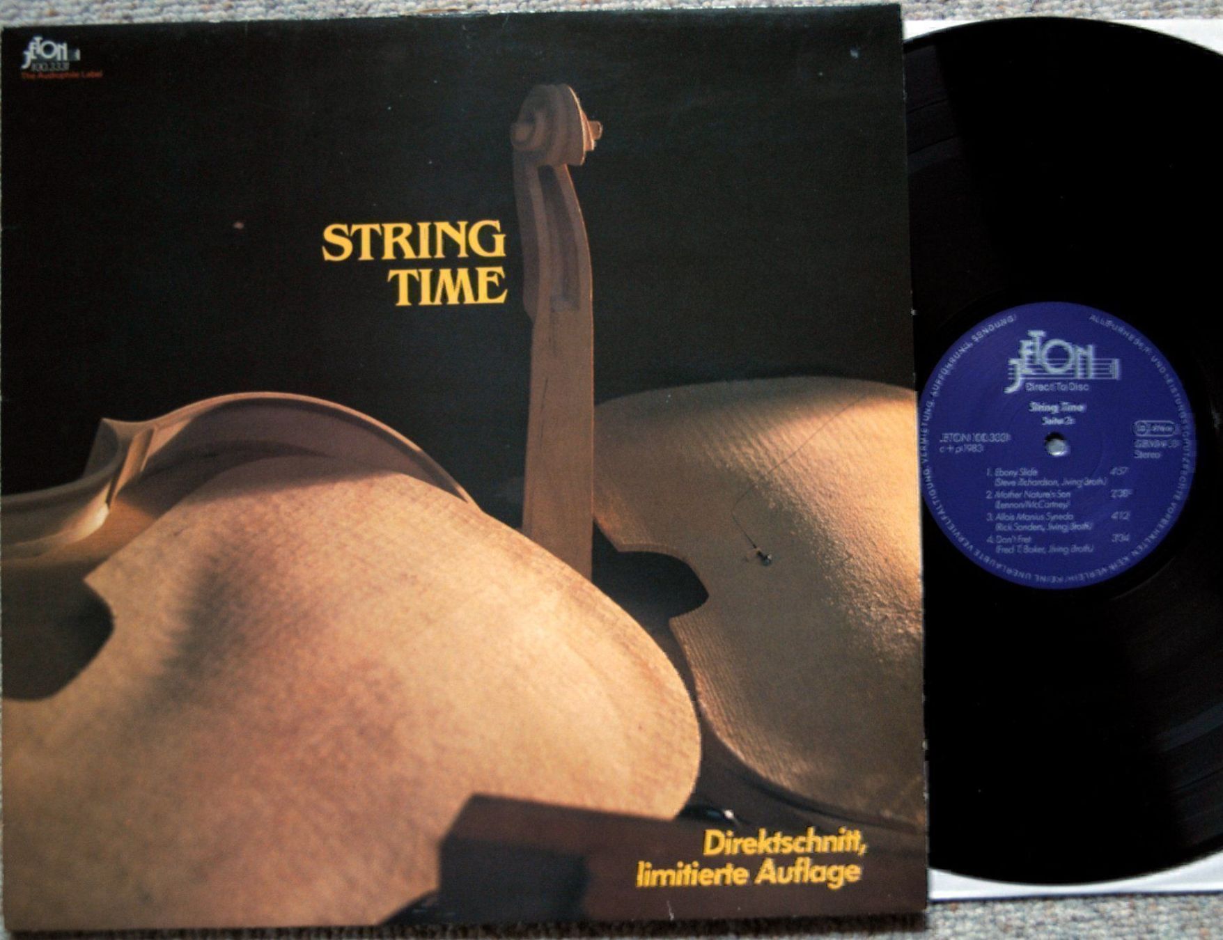 Dischi in vinile: Jeton Audiophile Direktschnitt LP String Time Rick Sanders – Usato da Unterseen venduto da vinylmore