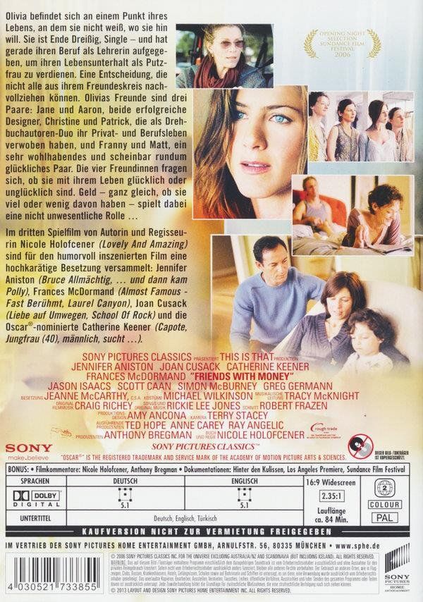 Tutti i DVDs: Friends with Money (DVD) – Usato da Uzwil venduto da visions77 1