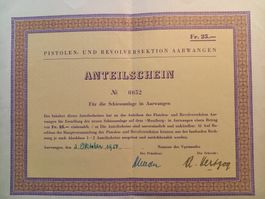 Pistolen- und Revolversektion Aarwangen, 1950