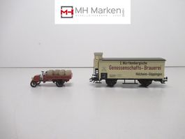 Märklin Museumswagen 1994 Genossenschafts-Brauerei mit LkW