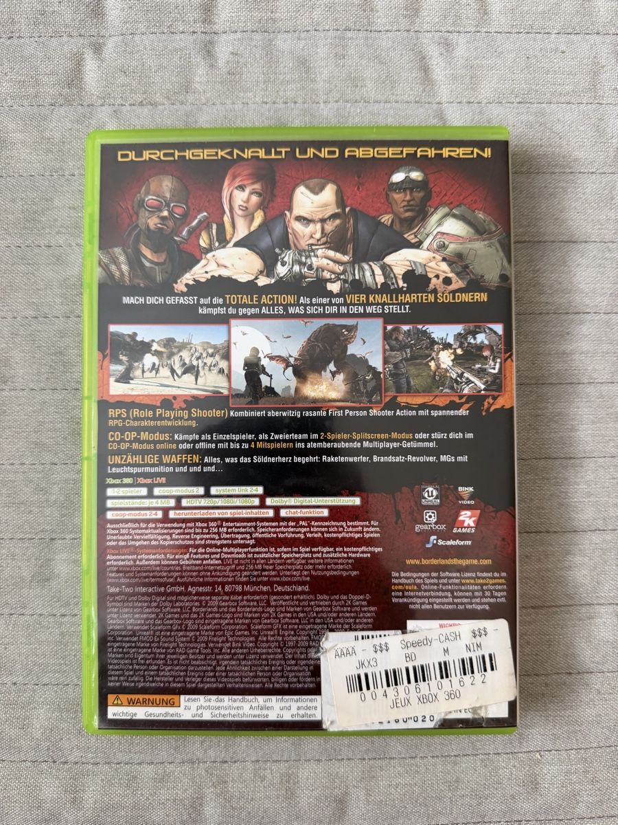 Microsoft Giochi: Borderlands (Classics) für Xbox 360 – Usato da Thunstetten venduto da Virus_33 2