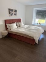 Boxspringbett mit Stauraum altrosa gepolstert guter Zustand