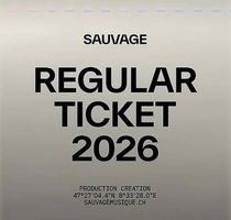 Regular Ticket Sauvage at Zurich Airport 2026 - August 22