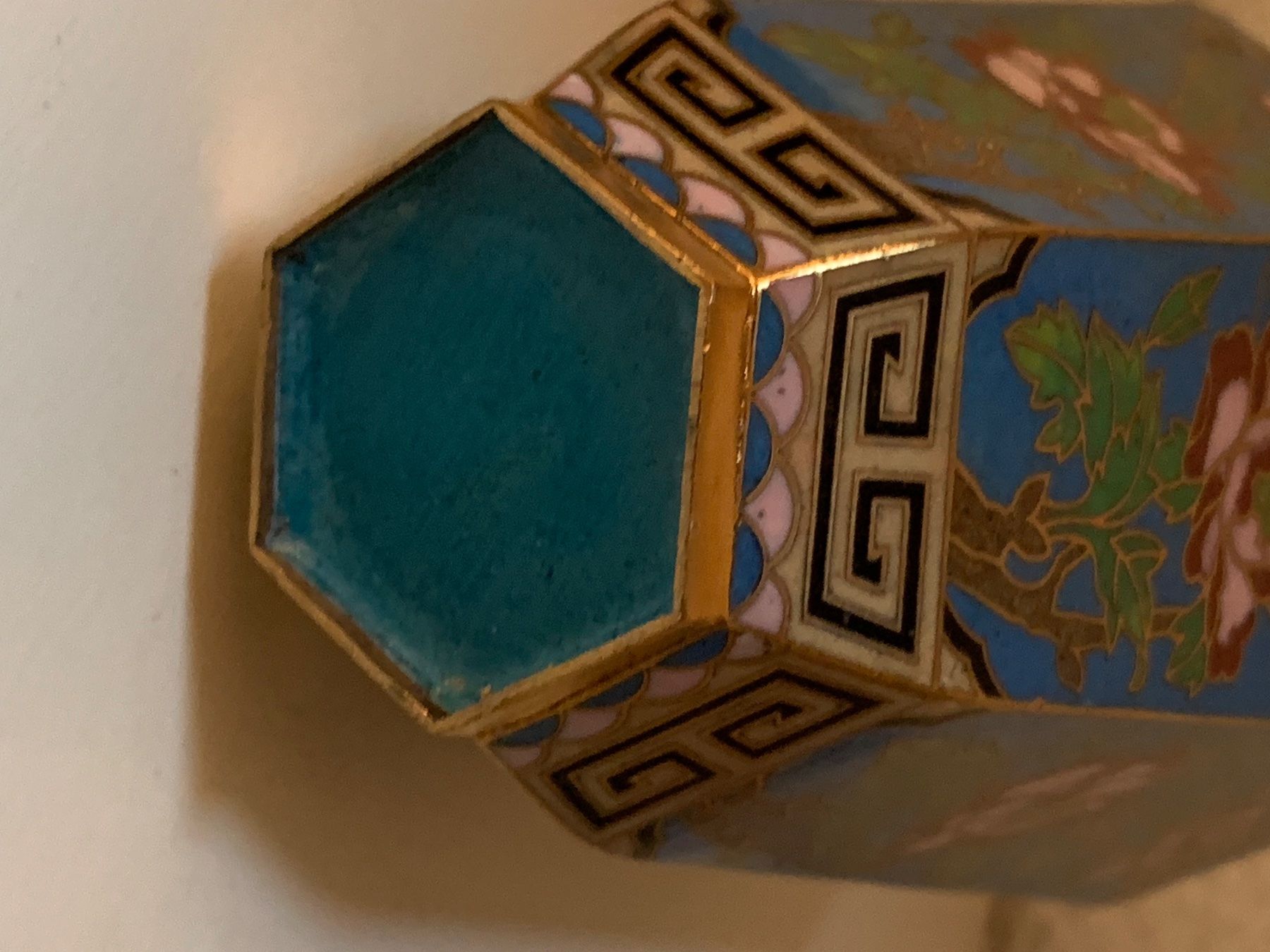 Dosen: Zauberhafte antike Cloisonné Dose 13cm – Gebraucht aus Nunningen von mochflo 7