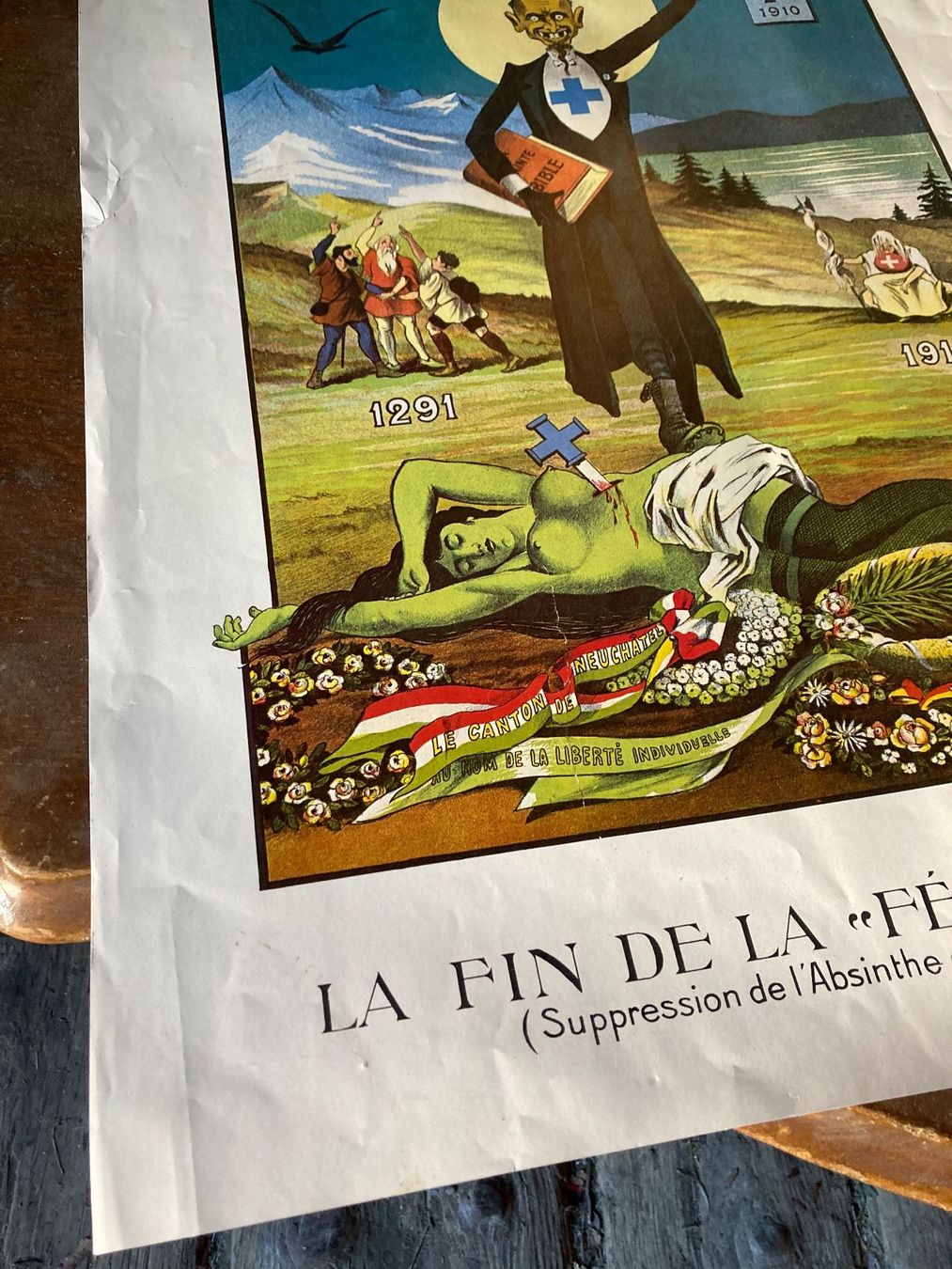 Foto & Immagini: Affiche Plakat Absinthe Absinth Fée verte – Usato da St-Cierges venduto da LeRegain 2