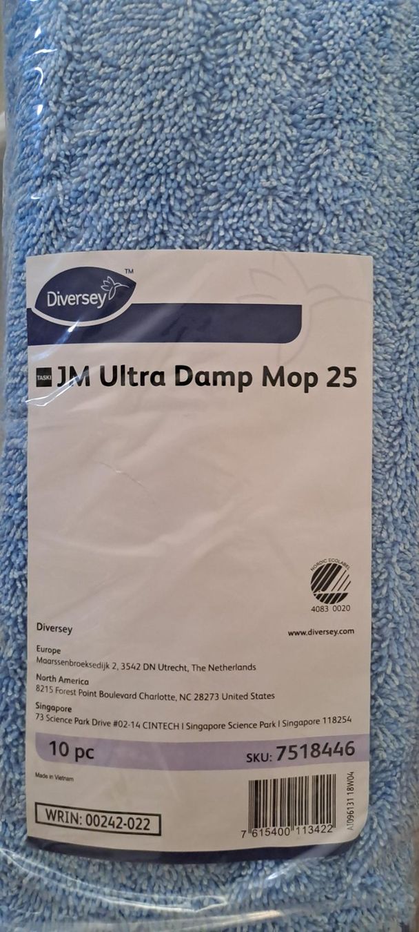 Altro in Apparecchi per la pulizia: Mikrofasermopp Diversey "TASKI JM Ultra Damp Mop", 25cm – Nuovo e nell'imballaggio originale da Mellingen venduto da Tira86