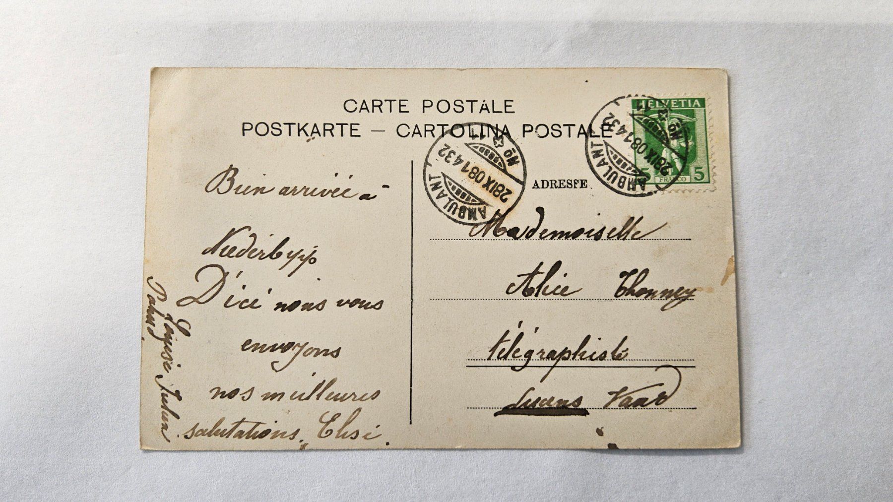 Cartoline postali: Ancienne carte postale, Niederbipp – Usato da Malleray venduto da Frederic24 1