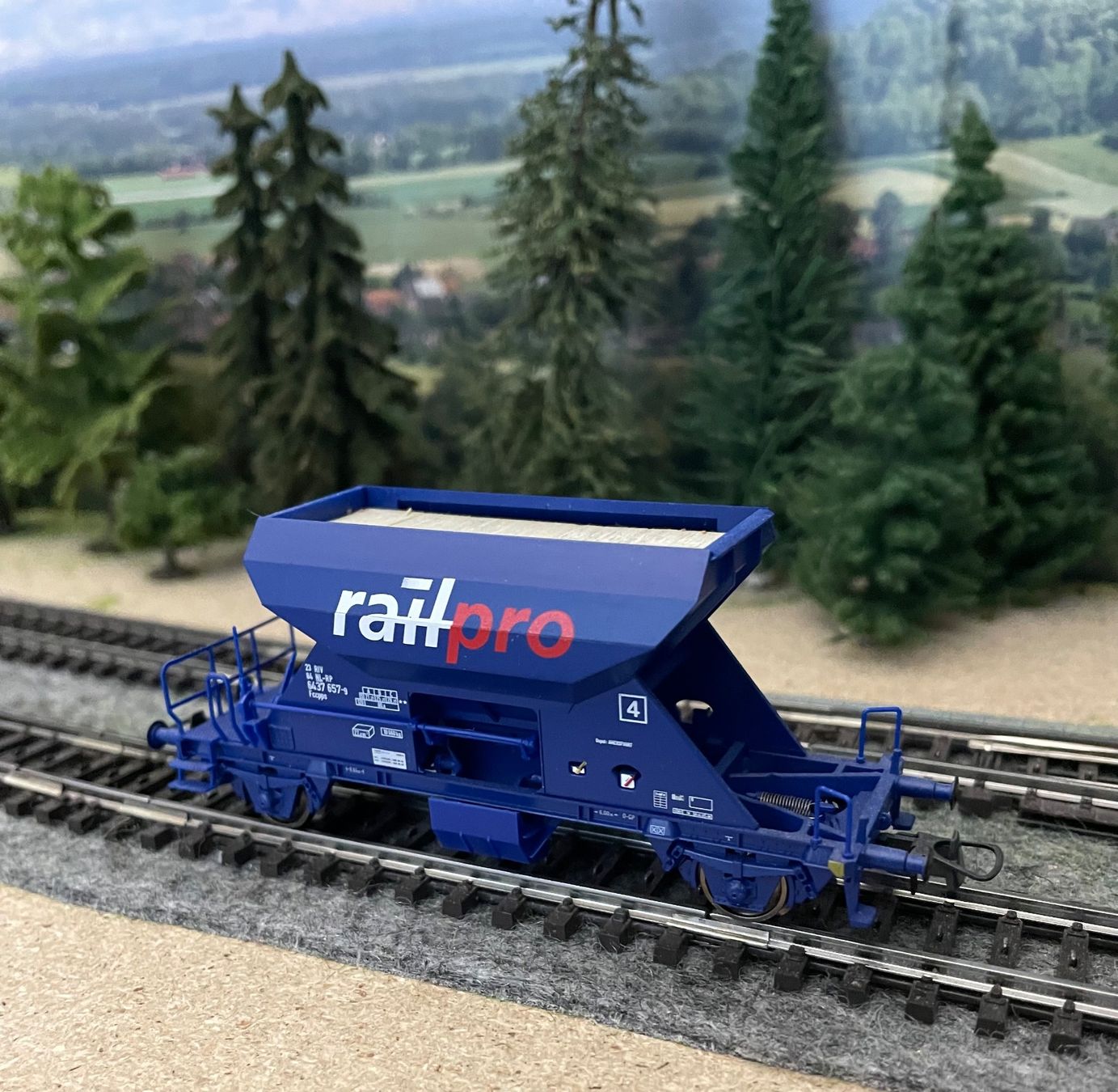 Roco Modellini di ferrovie: Roco 67646 Schotterwagen railpro – Usato da Blumenstein venduto da Ritschi 1