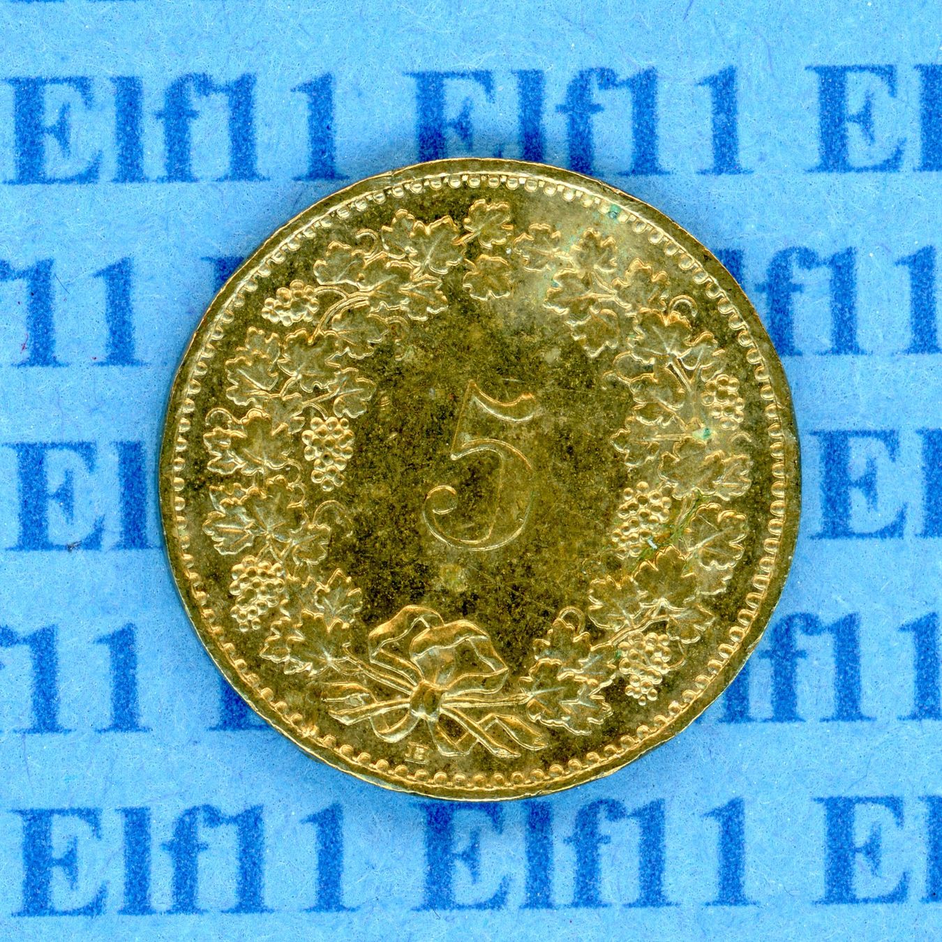 Tutti le monete: CHF___0.05 2001 -vz 5 Rappen – Usato da Widnau venduto da Elf11 1
