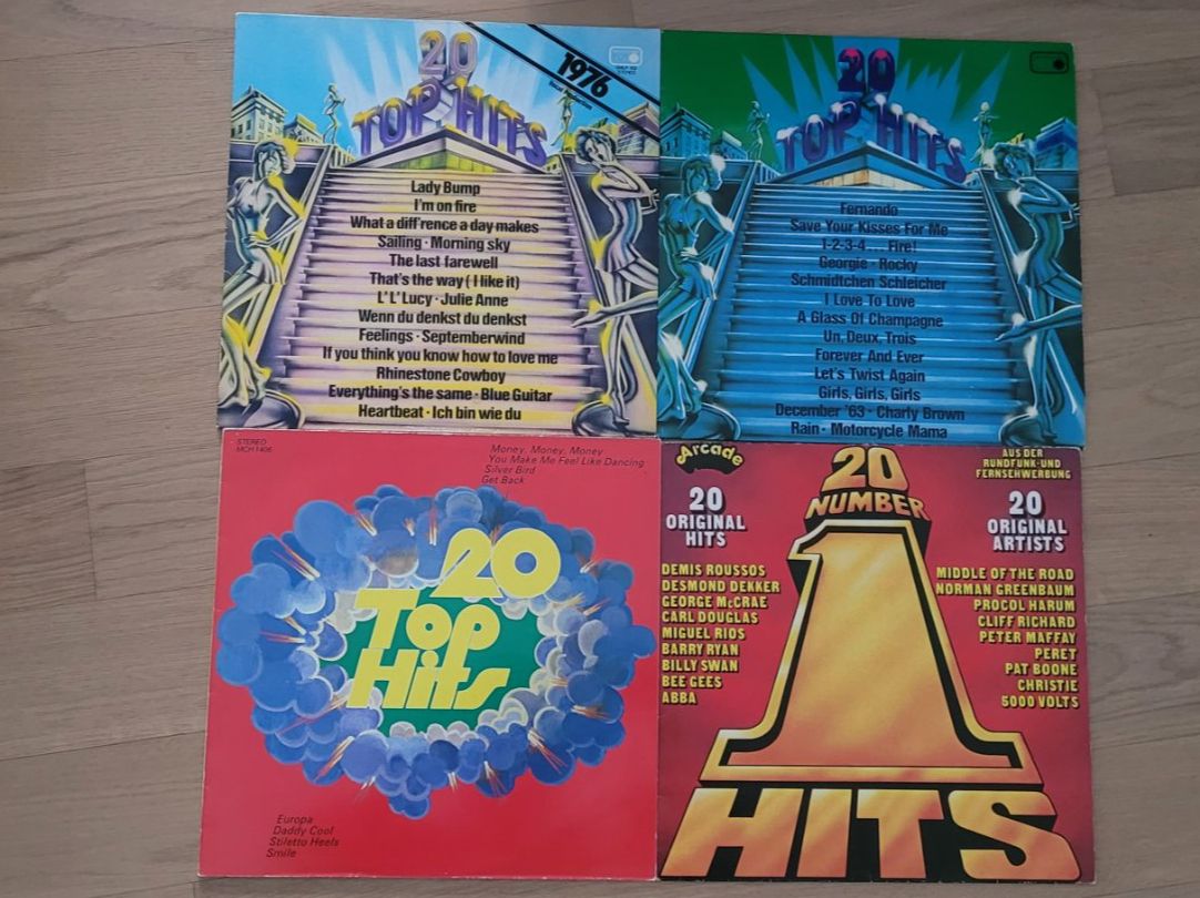 Dischi in vinile: 4 LP  Top Hits – Usato da Martigny venduto da MZ-67