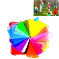 20pcs Tanz Jonglier Tücher Square Schals