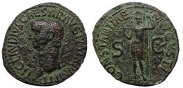 CLAUDIUS bronze As
