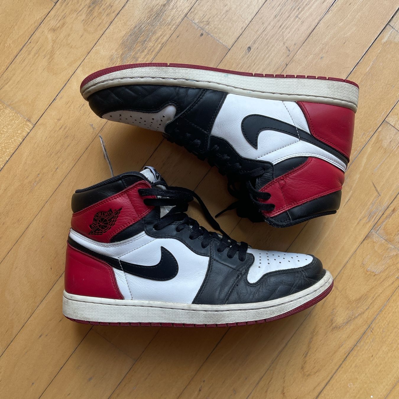 Jordan Scarpe da uomo: Air Jordan 1 Retro High OG 'Black Toe' Gr.45.5 – Usato da Gockhausen venduto da max_t9mh