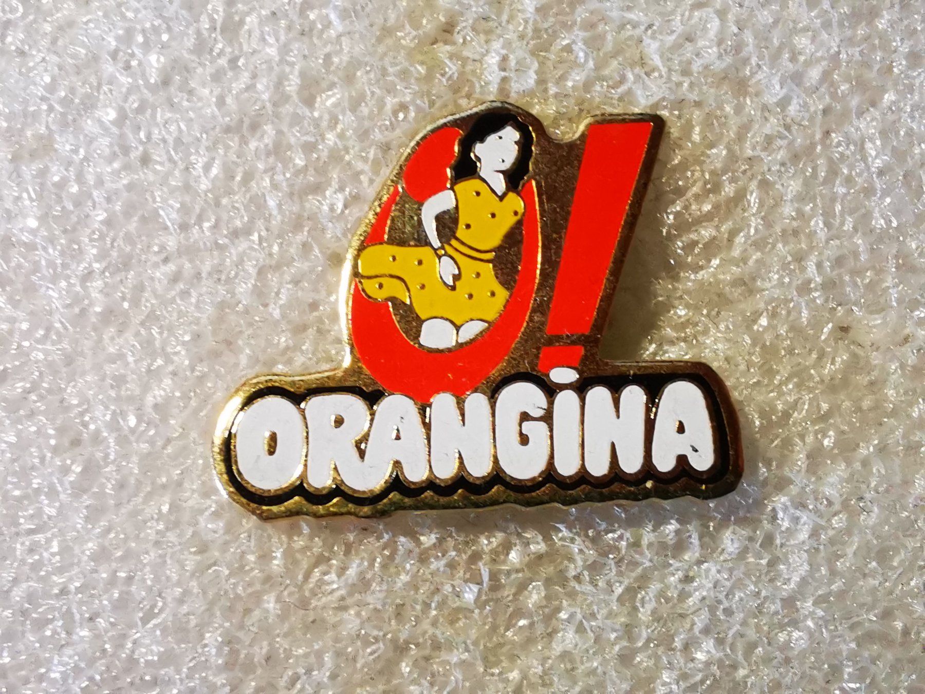 Placchette & Badge: Ansteckpin 74: Orangina – Usato da Oppligen venduto da Pin-Fall-Shop