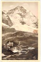 Kleine Scheidegg & Mönch 4105 m (im Sommer) ca. 1910 (BE)