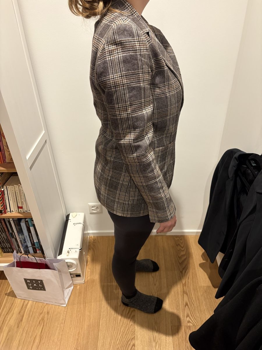 Caroll Giacche: Check Plaid Blazer Jacket Caroll size 38 wool excellent – Nuovo (secondo la descrizione) da Prilly venduto da mai_ktw8 6