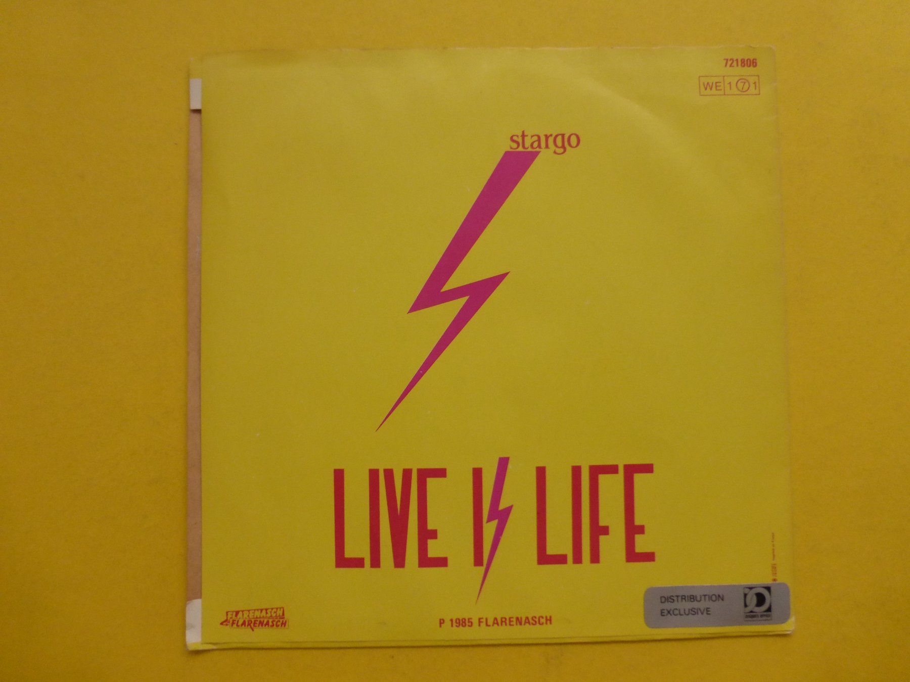 Schallplatten: Stargo – Live Is Life – Gebraucht aus Zürich von Swiss57 1