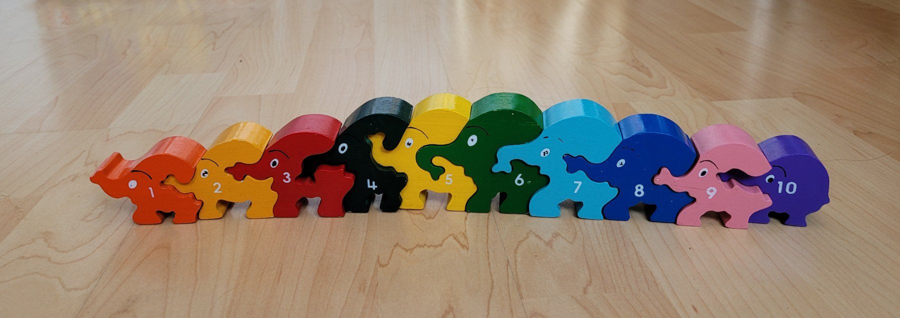 Puzzle: Holzelefanten Zahlenpuzzle – Usato da Uster venduto da Gabi64