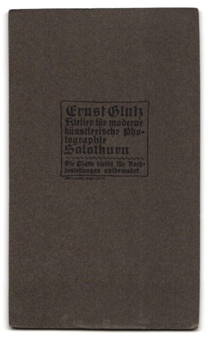 Fotografie & Manifesti: Fotografie Ernst Glutz, Solothurn, Herr  – Usato da Berlin venduto da bartko-reher 1