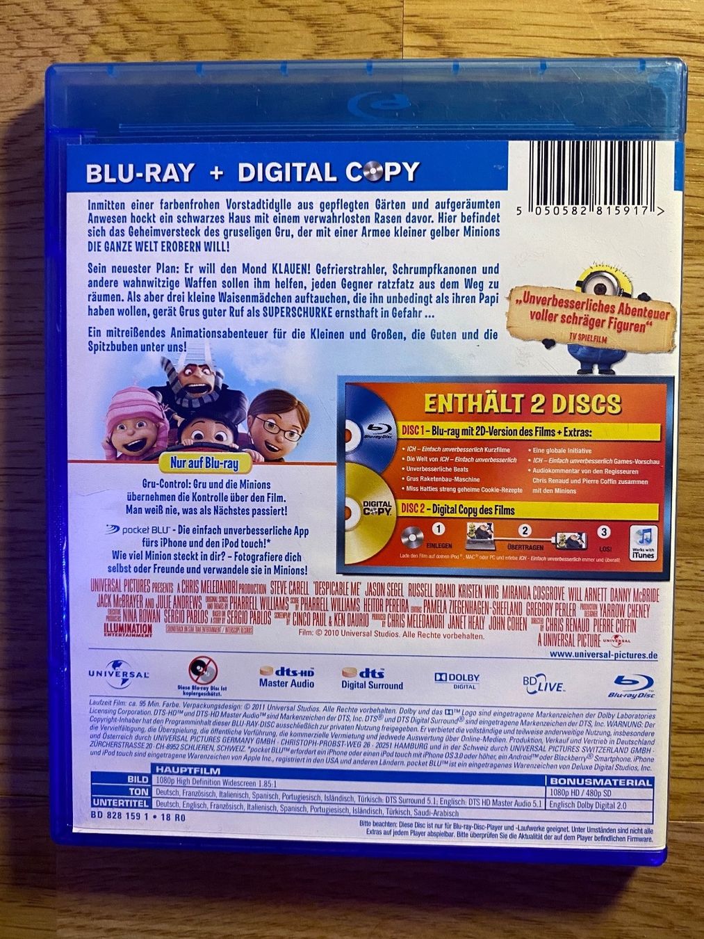 Tutti i DVDs: Ich Einfach Unverbesserlich - Blu ray – Usato da Rafz venduto da SaintCruz 1