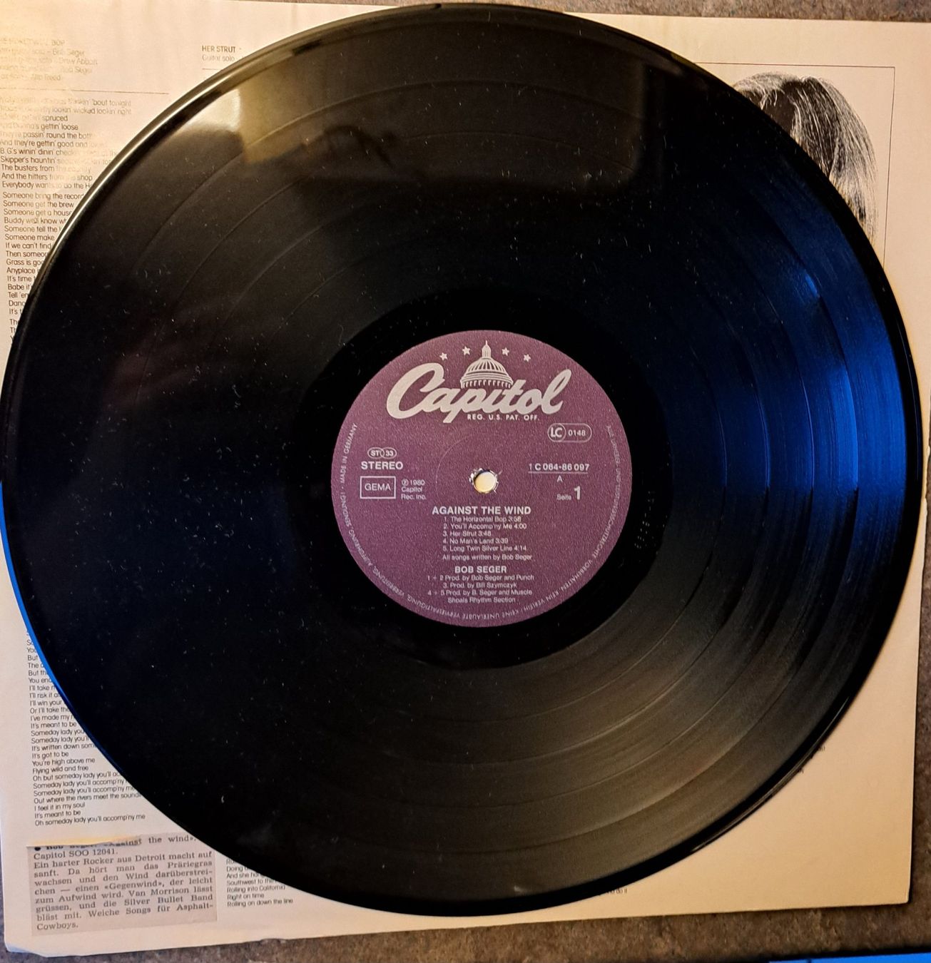 Schallplatten: Bob Seger - Against The Wind LP Vinyl Platte – Gebraucht aus Solothurn von Temple_of_Triton 5