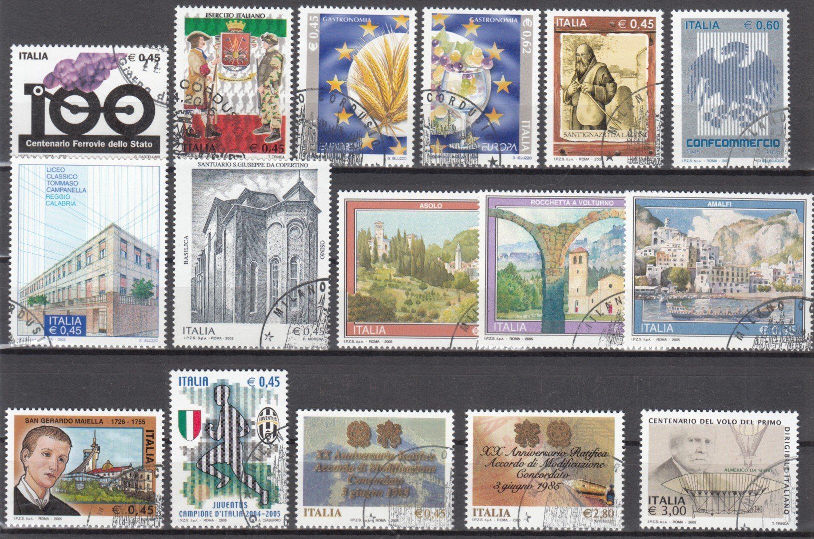 Tutti i francobolli: Italien 2005 mit ET – Usato da Bürglen TG venduto da StampGraf 2