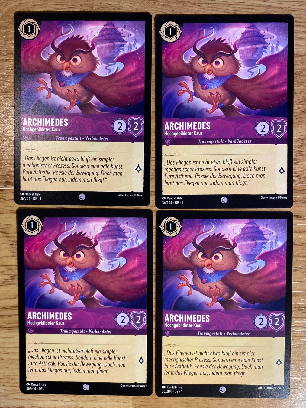 Disney Carte collezionabili: Archimedes DE 36 Disney Lorcana 1 – Nuovo (secondo la descrizione) da Rafz venduto da SaintCruz