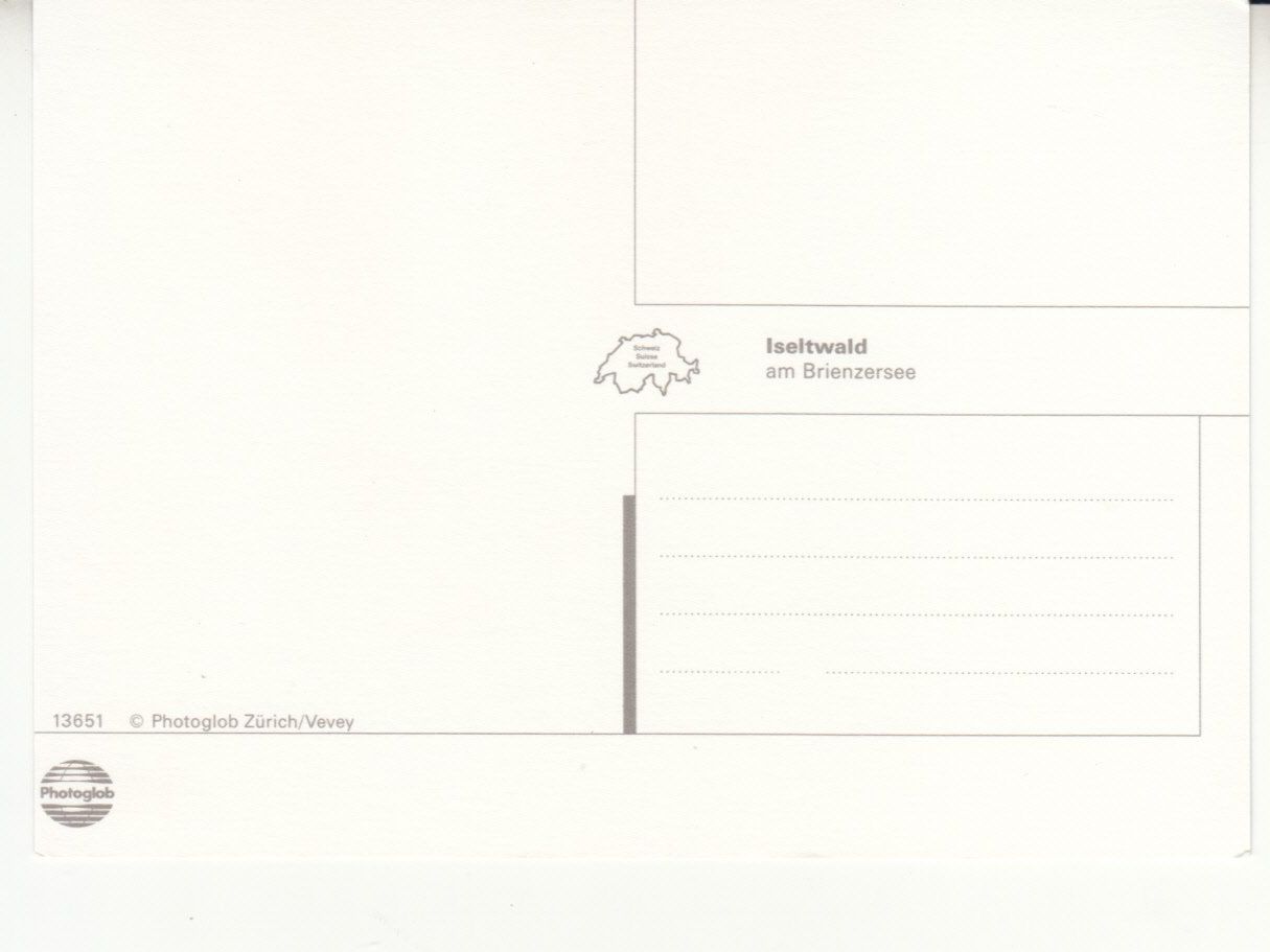 Cartes postales: Iseltwald ca. 1990 – D'occasion à Bürglen TG par StampGraf 1
