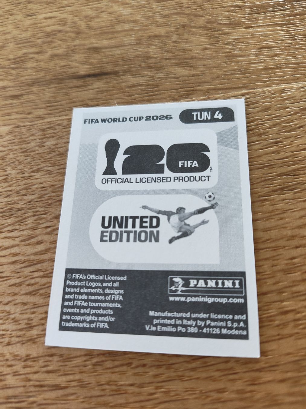 Panini Carte collezionabili: Panini Wm 2026 Tun 4 – Nuovo (secondo la descrizione) da Lieli venduto da Maholo 1