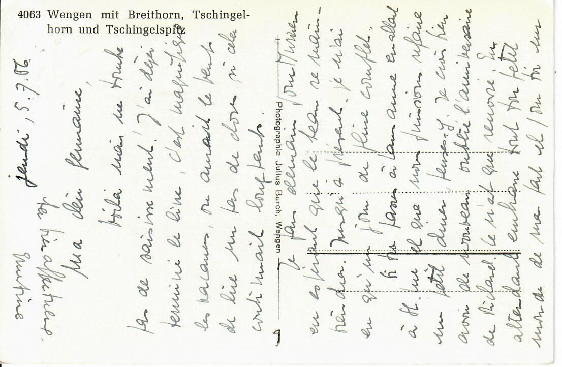 Cartes postales: Wengen – D'occasion à Hochdorf par Ziegel-16 1