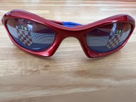 Sonnenbrille rot/blau mit Kroatien Flagge, sehr cool, Sommer