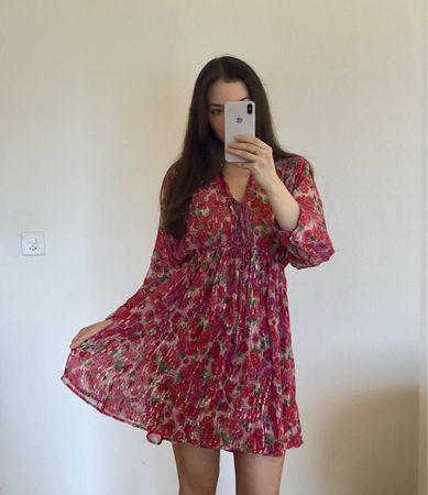 Robe The Kooples rose 100% soie