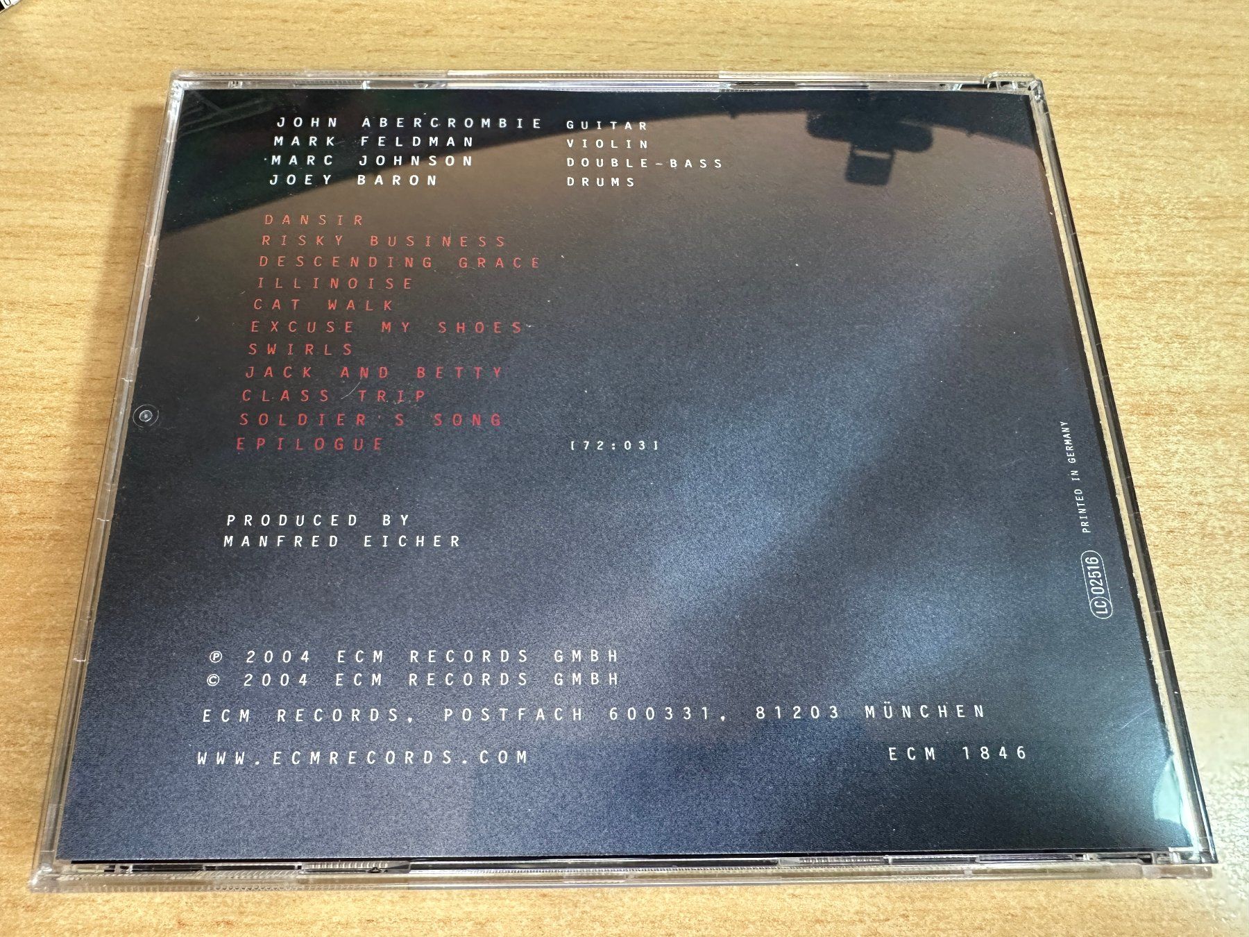 CD: K9 John Abercrombie – Class Trip – Usato da Rikon im Tösstal venduto da Alpenmutz 3