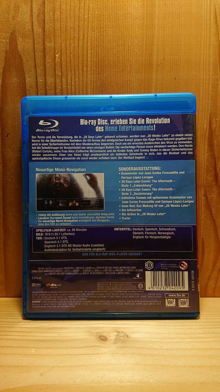 Alle DVDs: 28 WEEKS LATER Blu-Ray – Gebraucht aus Wilderswil von Exebub 1