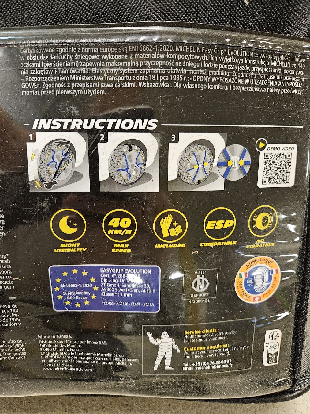 Chaînes à neige: Michelin Easy Grip – Neuf (Voir description) à Hirzel par aviation85 1